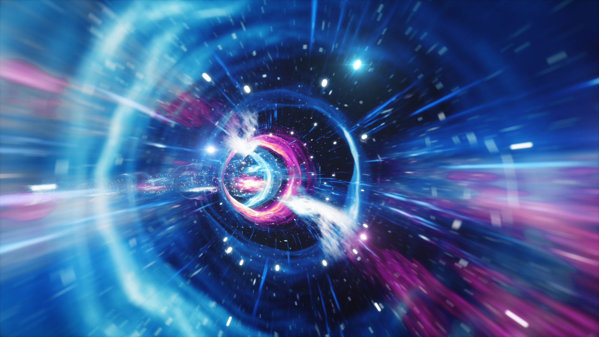 3D illustration tunnel or wormhole, tunnel that can connect one universe with another. Abstract speed tunnel warp in space, wormhole or black hole, scene of overcoming the temporary space in cosmos, m360 research, data quality, survey design